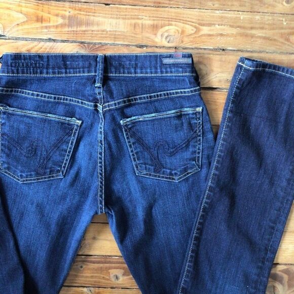 CITIZEN of Humanity dark blue Ava style COH low rise straight legs jeans size 26 - Picture 5 of 12